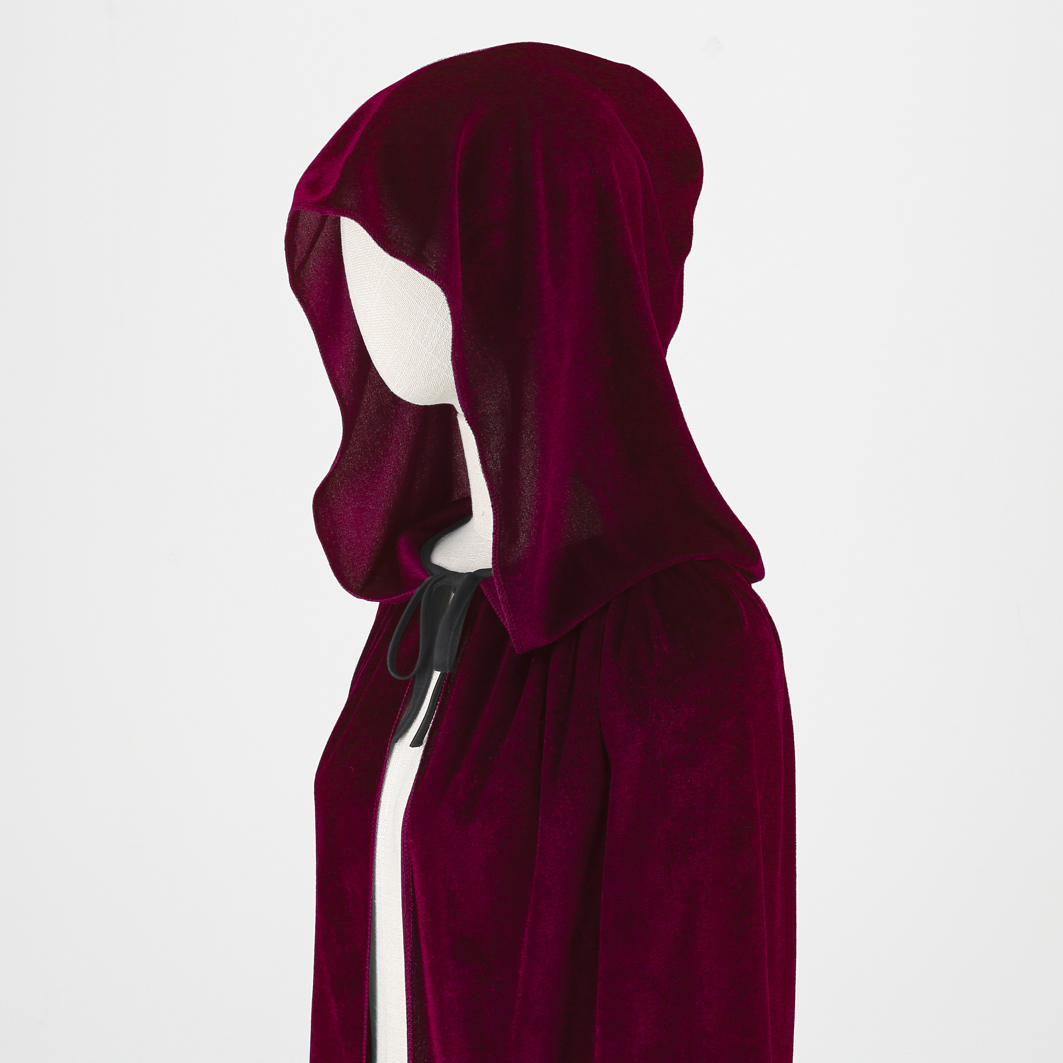 Unisex Halloween Cloak with Hood Velvet Hooded Cape