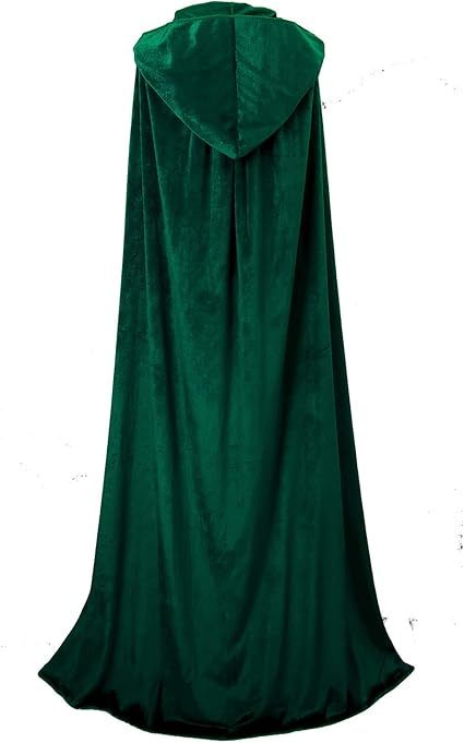 Unisex Halloween Cloak with Hood Velvet Hooded Cape
