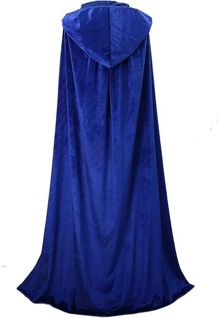 Unisex Halloween Cloak with Hood Velvet Hooded Cape