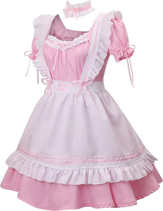 Women Cosplay Maid Fancy Dress Costume