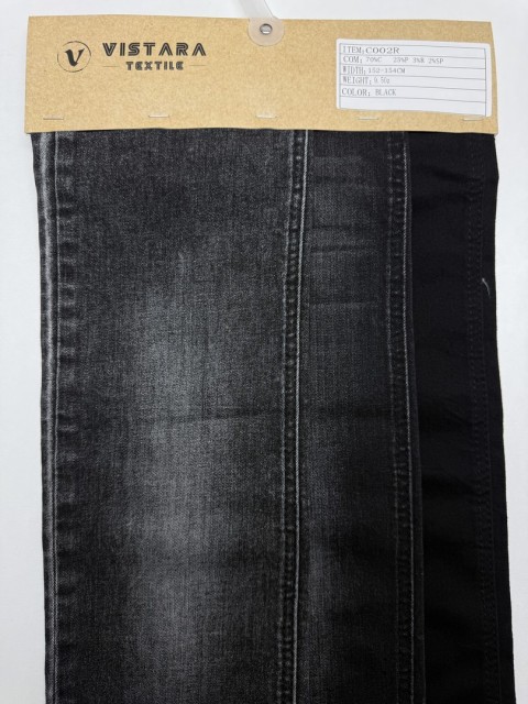 Denim noir C002R | Redéfinir la durabilité et le style des textiles modernes