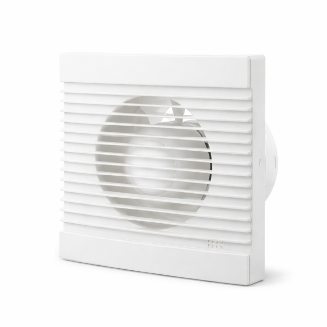 Ultra-Thin Panel Bathroom Ventilating Fan with Humidity Sensor and Back Damper