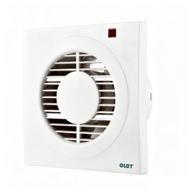 Classic Circular Louver Bathroom Ventilation Fan with Indicator Light | Pure Copper Motor