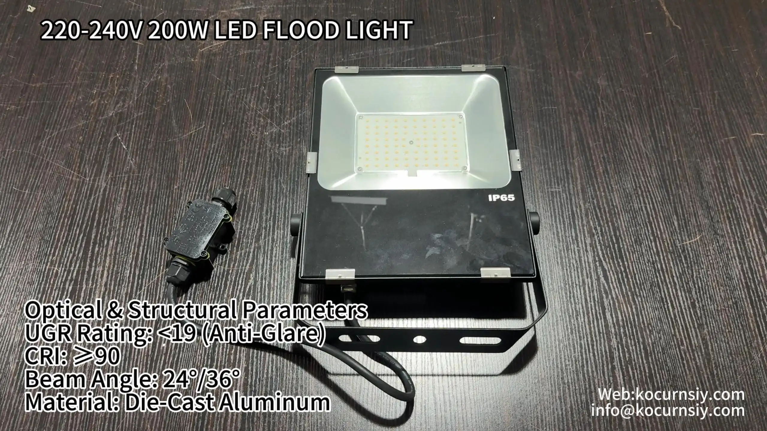 High quality certified power wire connection for 200W 220V-240V LED flood light