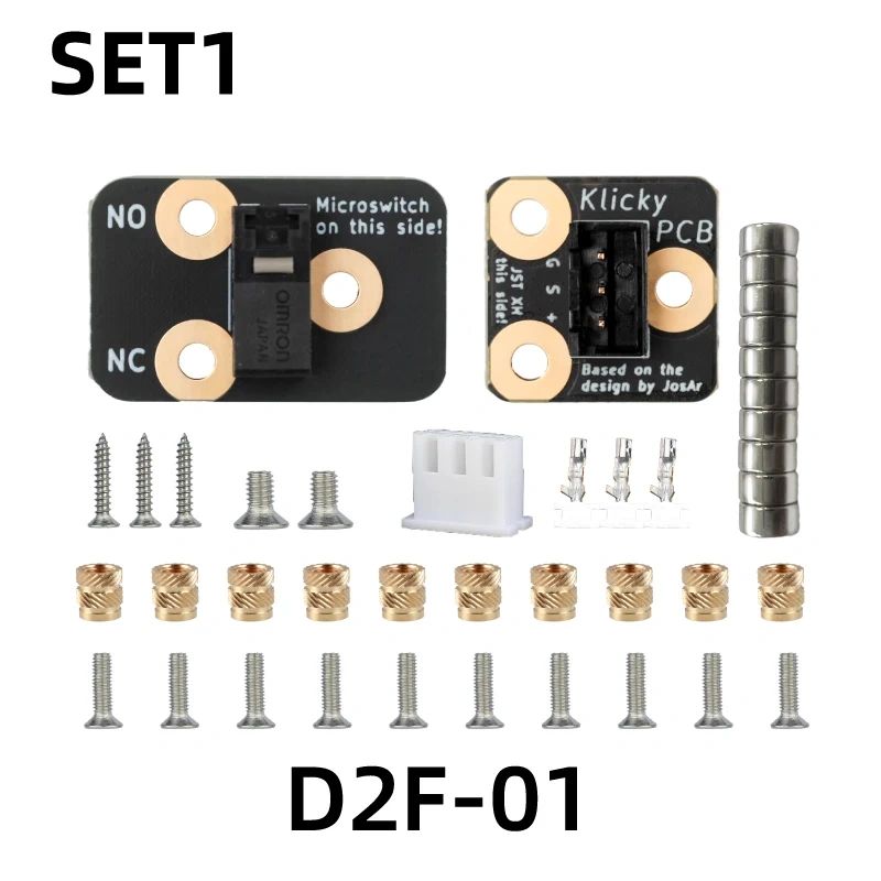 Mellow D2F-01/D2HW Klicky PCB Kit Voron 2.4 Probe 3D Printer DIY Z Auto Leveling Kits For Voron 3D Printers (no prints included)