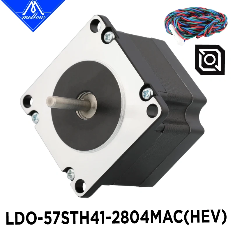 Mellow Customized 0.9° NEMA 23 LDO Stepper Motor (LDO-57STH41-2804MAC(HEV)) 4-Lead For 3D Printer HevORT X/Y
