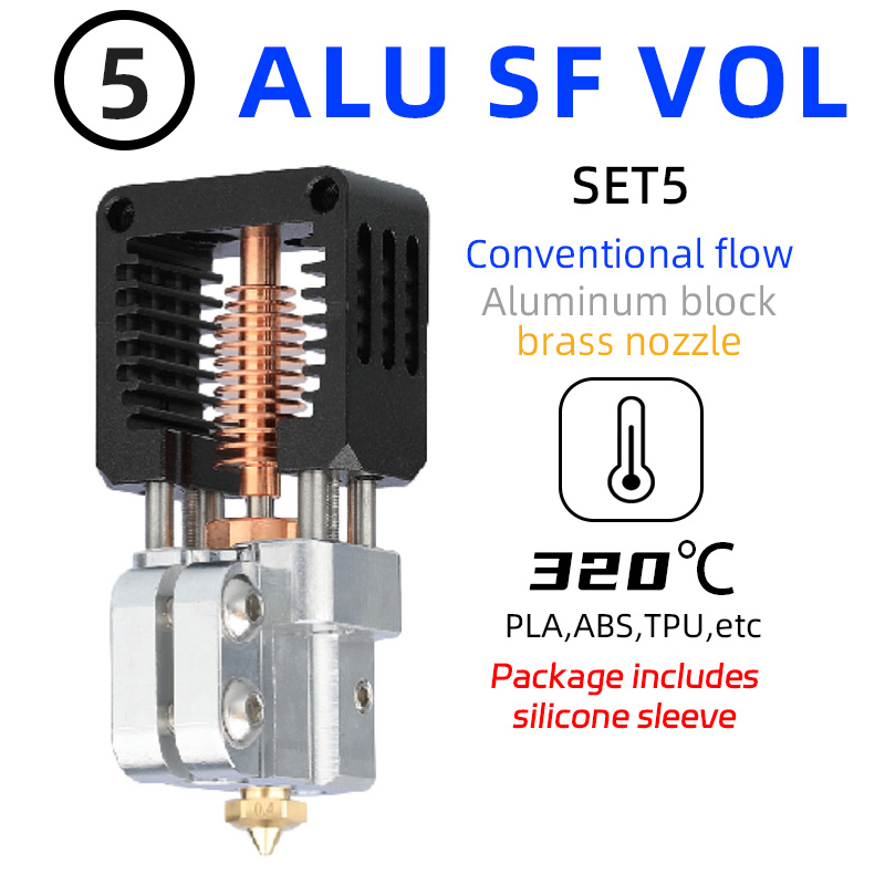 Mellow All Metal DIY NF-Crazy Hotend V6 Copper Nozzle For Ender 3