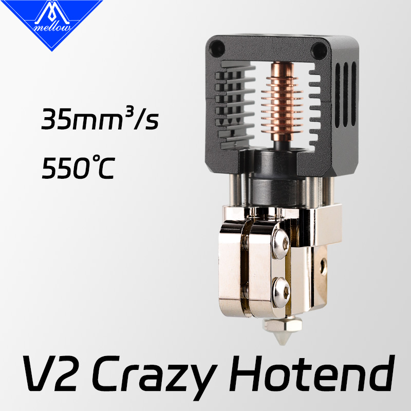 Mellow All Metal DIY NF-Crazy V2 Hotend V6 Copper Nozzle For Ender