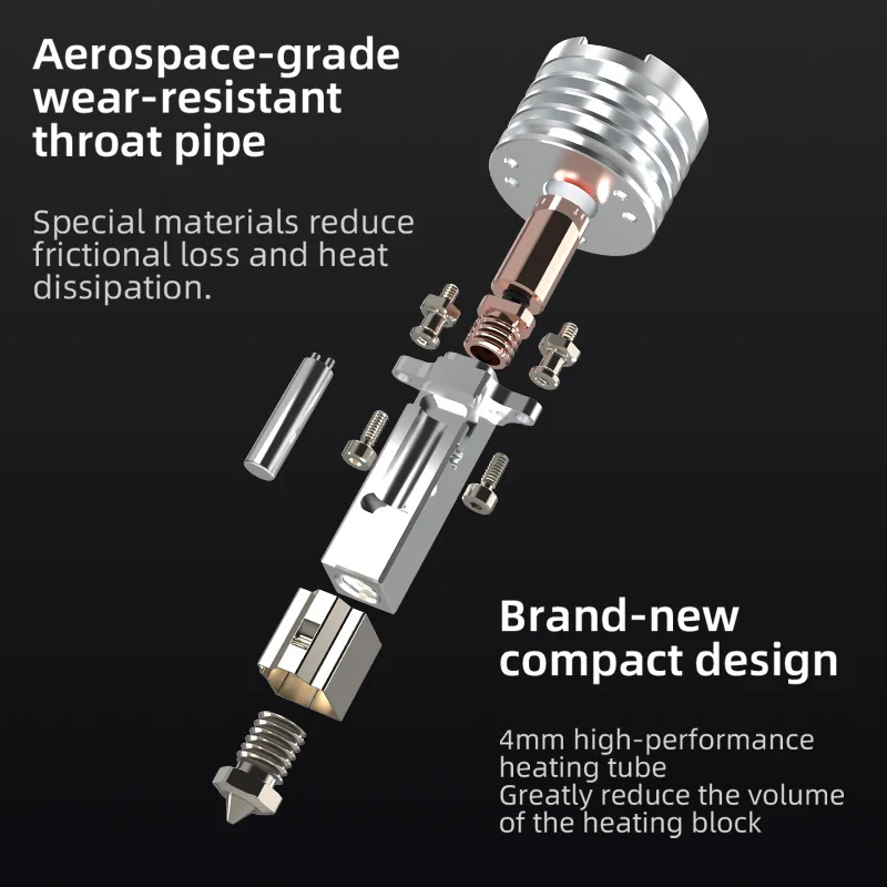 Mellow HeatCore 4 UHF ALPS Hotend Smart Leveling Nozzle Probe For