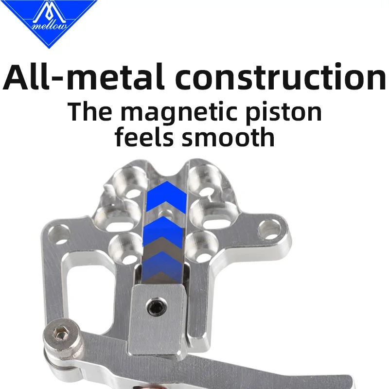 Mellow CNC Aluminum Magneto Filament Cutter For Printhead Bracket – Compatible with Goliath, Crazy Dragon Hotends & VZ Extruder