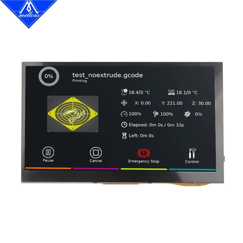 Mellow FLY HDMI7 LCD HDMI Display Touch Screen For DIY 3D Printer