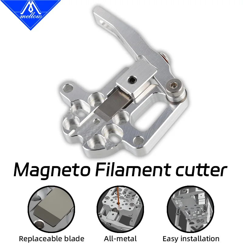 Mellow CNC Aluminum Magneto Filament Cutter For Printhead Bracket