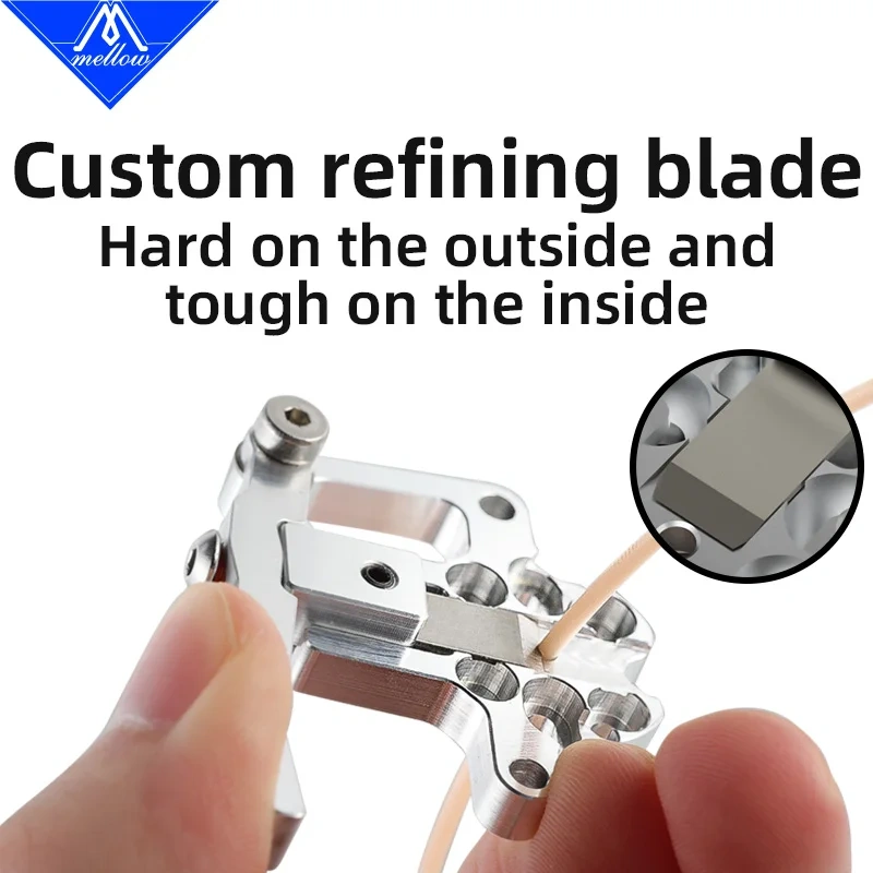 Mellow CNC Aluminum Magneto Filament Cutter For Printhead Bracket – Compatible with Goliath, Crazy Dragon Hotends & VZ Extruder