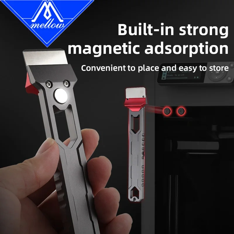 Mellow LadyerBlade 3D Printer Scraper SK5 Blade Print Removal Tool for 3D Printers – Compatible with Bambu Lab, Creality, Voron