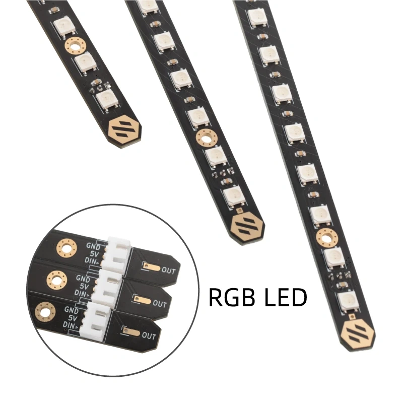 2Pcs Mellow  Daylight PCB Kit 5V RGB / White LED Bar For 3D Printer Voron 0.1/0.2 Voron 2.4 Trident 350/300/250 Micron+ Lamp Bar