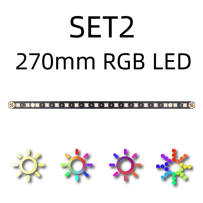 2Pcs Mellow  Daylight PCB Kit 5V RGB / White LED Bar For 3D Printer Voron 0.1/0.2 Voron 2.4 Trident 350/300/250 Micron+ Lamp Bar