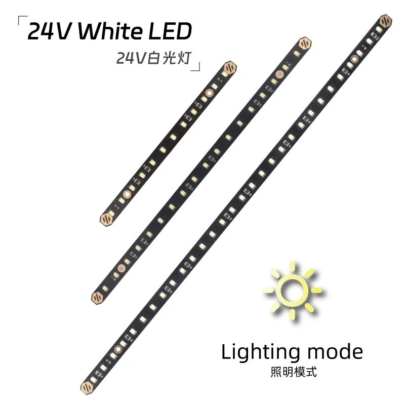 2Pcs Mellow  Daylight PCB Kit 5V RGB / White LED Bar For 3D Printer Voron 0.1/0.2 Voron 2.4 Trident 350/300/250 Micron+ Lamp Bar