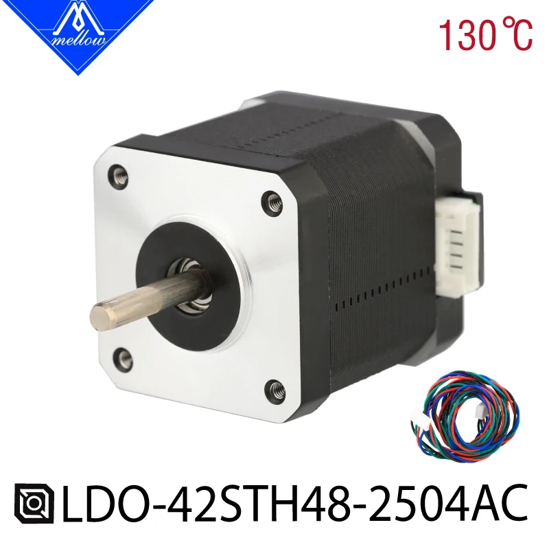 Mellow High Temperature LDO 48MM Nema 17 Stepper Motor LDO-42STH48-2504AC For Voron Vcore3 BLV Ender 5 CoreXY 3D Printer Parts
