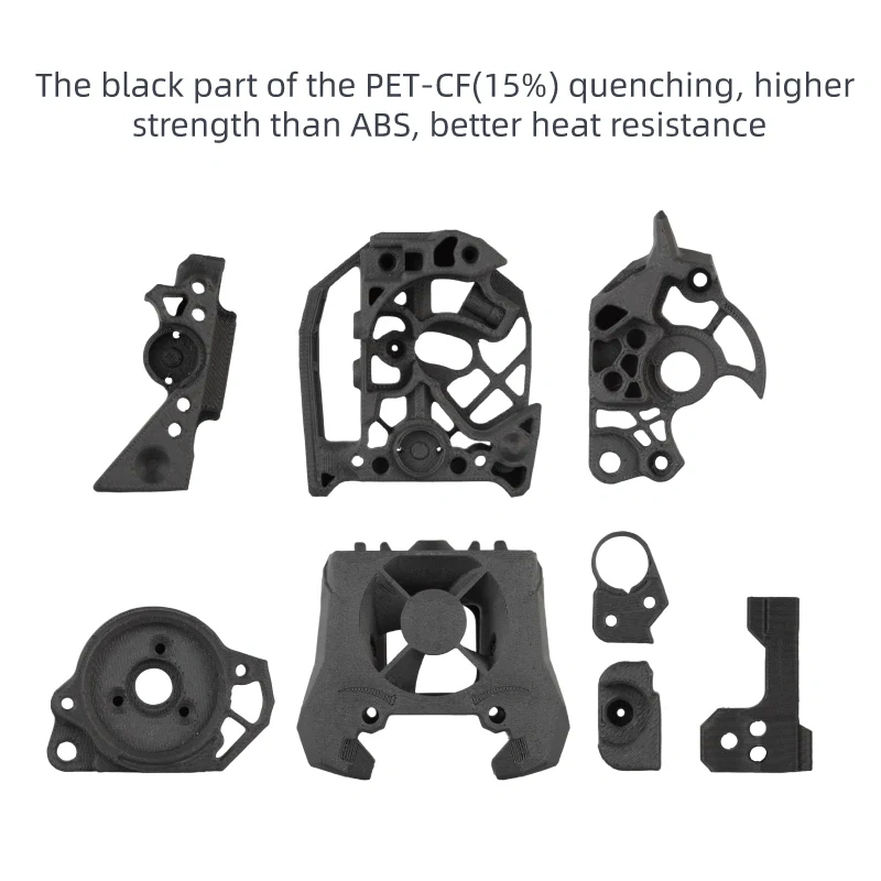 Mellow Hollow G2E Galileo 2 Extruder Bracket Printed With ABS Carbon Fiber And Quenched To Withstand High Temperatures For Voron