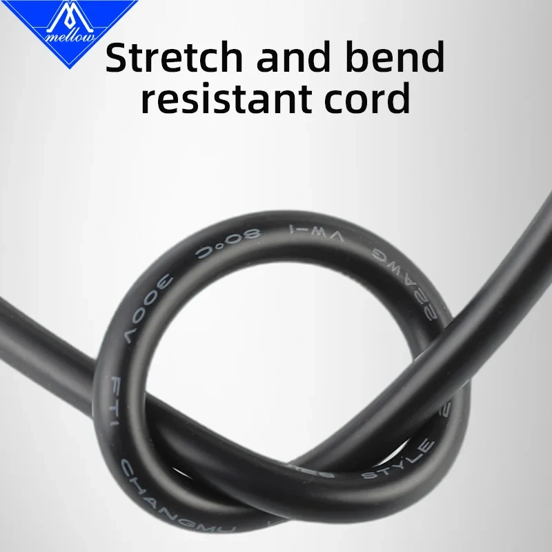 Mellow Premium 6-pin Extension Cable For Bambu Lab AMS X1 X1C P1P P1S 3D Printers AMS 0.5/1/1.5/2 Meters With Megnetic Ring