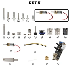 Parts and 2 motors