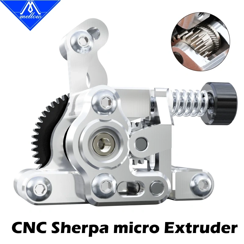 Mellow Sherpa Micro Extruder All Metal CNC With 8T/10T LDO / Moons Motor For Voron 2.4 Ender3 BLV 3D Printer parts