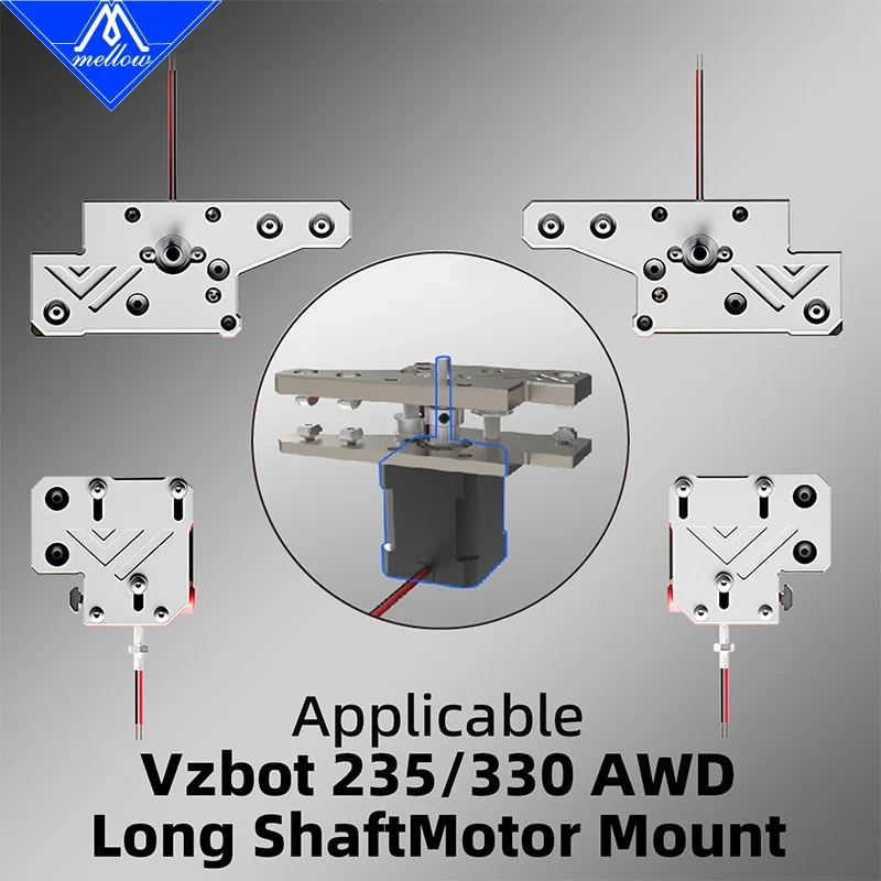 Mellow 2PCS LDO Super Motor 42STH48-2804AH(40R) Nema 17 Stepper Motor For 3D Printer Parts Voron VzBoT Long Shaft Mounts