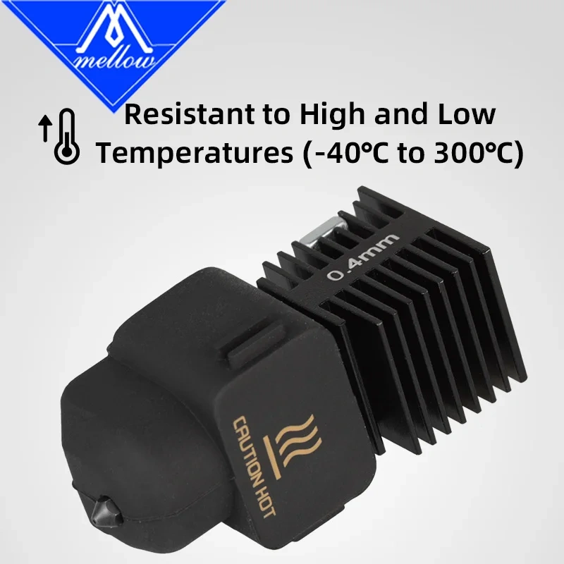 Mellow 2/4PCS Silicone Socks Cover Case for Bambu Lab A1 Mini 3D Printer Hotend High-Temperature Insulation Sleeve