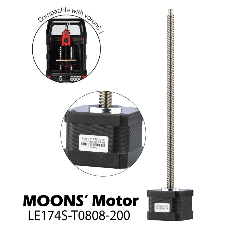 Mellow MOONS XY Shaft Nema 14 Stepper Motor / Z Shaft Nema 17 Leadscrew Shaft Motor For 3D printer Voron 0.1