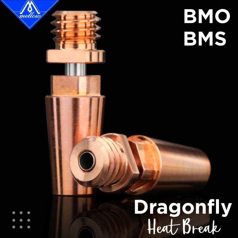Phaetus BMS/BMO Bimetal Heatbreak Spare Parts Throat Compatible With Dragonfly BMS Hotend BMO Hotend Heat Break 3D Printer Parts