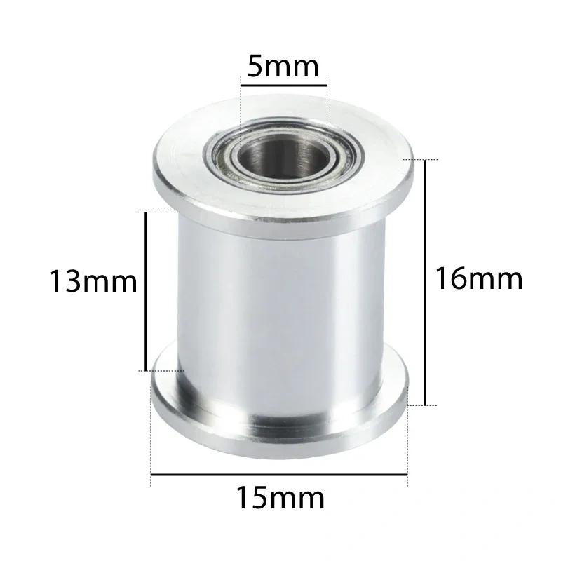 Mellow 3D Printers Parts 1pcs GT2 Idler Timing Pulley 20 Tooth Wheel Bore 5mm Aluminium Gear Teeth for GT2 Timing belt  6MM