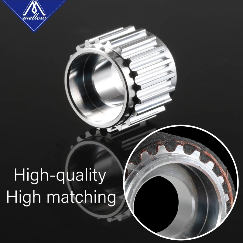 Mellow Voron 3D Printer Parts 80 Teeth 2GT Synchronous Pulley Bore 5mm For Width 6mm GT2 Timing Belt GT2 Pulley Belt 80Teeth 80T