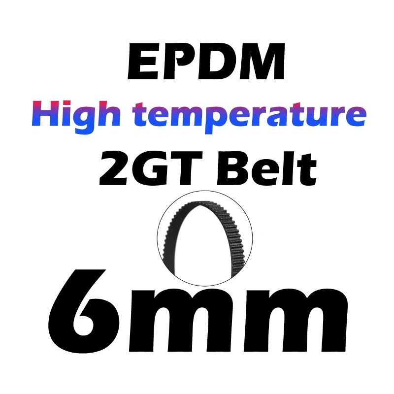 Mellow High Temperature EPDM GATES-LL-2GT Gear Synchronous Belt GT2 Width 6MM 9MM 10MM Timing Belt For BOX 3D Printer Voron BLV