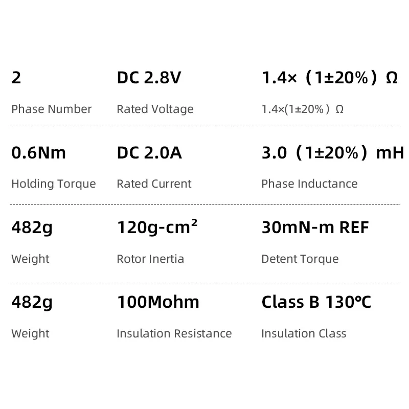 Mellow 17 Stepper Diy  3D Printer Motor 55MM Long Axis LDO-42STH60-2004MAC(S55) Use For K1 Max