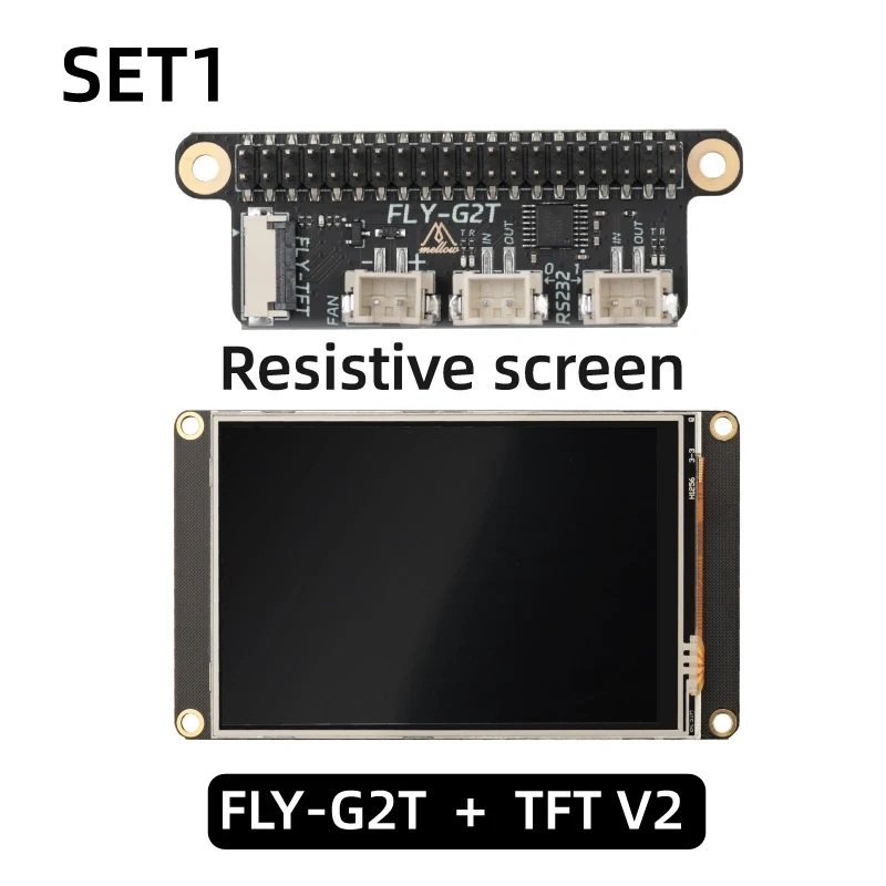 Mellow 3.5in 50fps SPI FLY TFT V2 Klipper Capacitive/Resistive Touch Screen For Fly Pi V2/C8/Raspberry Pi Zero/3B/4B 3D Printer