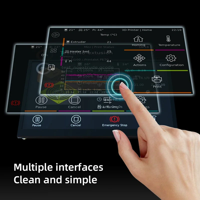 Mellow FLY HDMI5 LCD HDMI Klipper Screen For DIY 3D Printer Parts VzBoT Voron Accessories For Raspberry Pi KlipperScreen