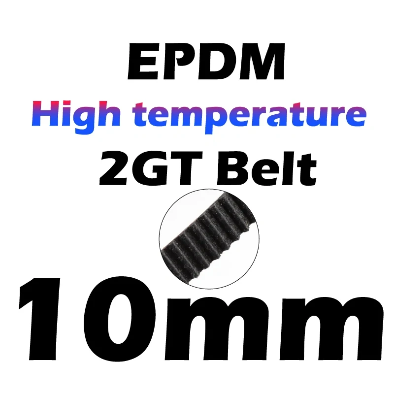 Mellow High Temperature EPDM GATES-LL-2GT Gear Synchronous Belt GT2 Width 6MM 9MM 10MM Timing Belt For BOX 3D Printer Voron BLV