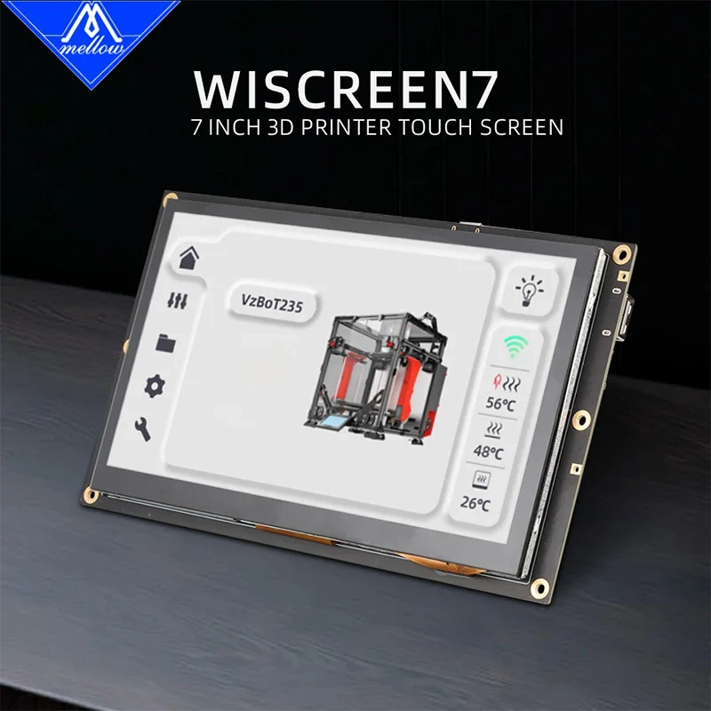 Mellow Klipper 7 inch WiScreen7 Touch Screen Display For Custom UX&UI ERCF Multi-Printer Wireless Control 3D Printer Voron Vzbot