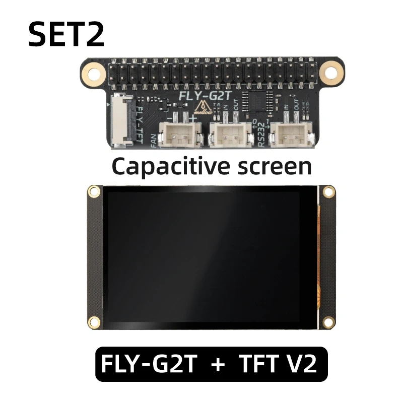 Mellow 3.5in 50fps SPI FLY TFT V2 Klipper Capacitive/Resistive Touch Screen For Fly Pi V2/C8/Raspberry Pi Zero/3B/4B 3D Printer