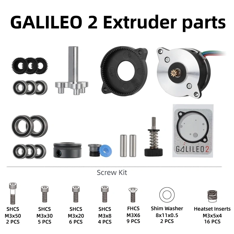Mellow Hollow G2E Galileo 2 Extruder Bracket Printed With ABS Carbon Fiber And Quenched To Withstand High Temperatures For Voron