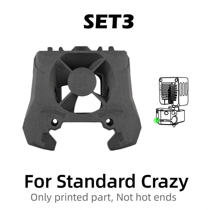 Mellow Hollow G2E Galileo 2 Extruder Bracket Printed With ABS Carbon Fiber And Quenched To Withstand High Temperatures For Voron