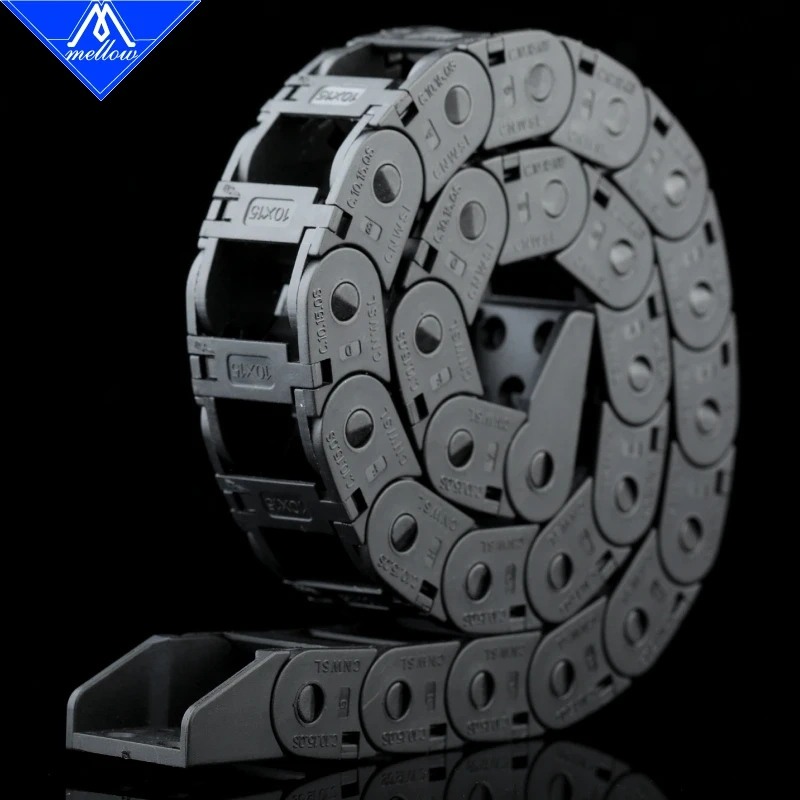 Mellow High Quality Nylon 250-350mm VORON 2.4 Cable Chains Set black Openning Type Wire Chains For 3D Printer