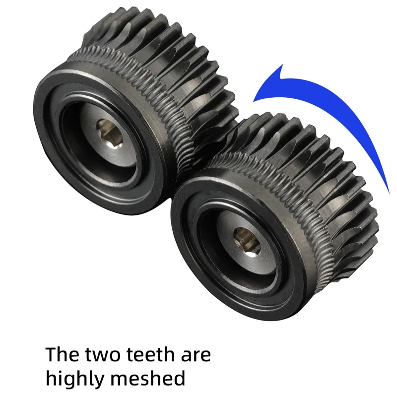 Mellow All Metal Hardened Steel Nickel-Plated/DLC Coated K1 Gear 1.75MM Filament Drive Gear For Creality K1/ K1C/K1 Max Extruder