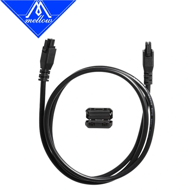 Mellow 1 Meters Premium BMCU 4-pin Extension Cable For Bambu Lab AMS  A1 A1 mini  3D Printers AMS BMCU 370C MMY