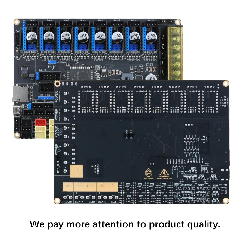 Mellow FLY Super ?? Pro Board 3+5 HV 8 Axis 32Bit 550MHz 2oz Pcb High-speed For 3D printer motherboard RRF/Klipper Support vzbot