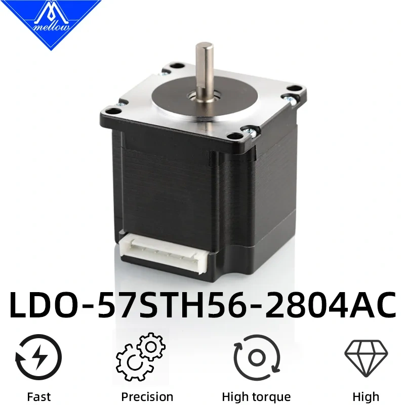 Mellow 1.8° NEMA 23 6.35mm Shaft LDO Stepper Motor LDO-57STH56-2804AC 4-Lead For DIY Big 3D Printer Voron Hevrot