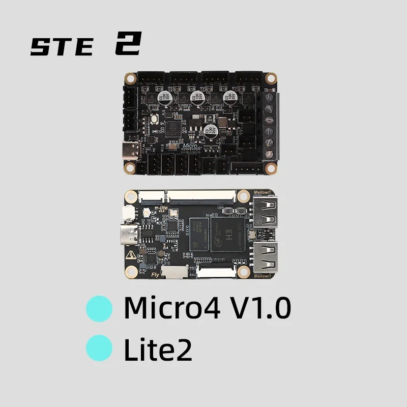 Mellow Fly Micro 4 V1.0 Board HV 4 Axis 32Bit Raspberry Pi RP2040 For Uart TMC2209 3D Printer, Klipper Canbus Voron V0.1 Ender3