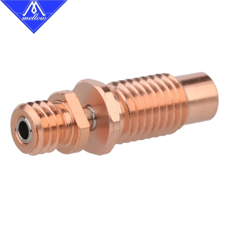 Newest Mellow All-Metal NF-CTC Heat Break Bimetal Copper & Titanium Heatbrbreak For 3D Printer Parts1.75mm V6 Hotend Nozzle