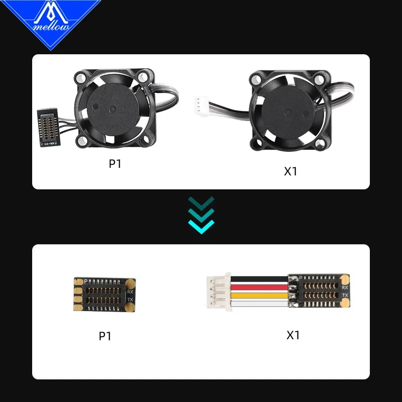 Mellow  DIY TZ Water Hotend For Upgrade Bambu Lab X1 X1C P1P P1S Voron Blv 3D Printer Use With Metal Extruder To Reduce Clogging
