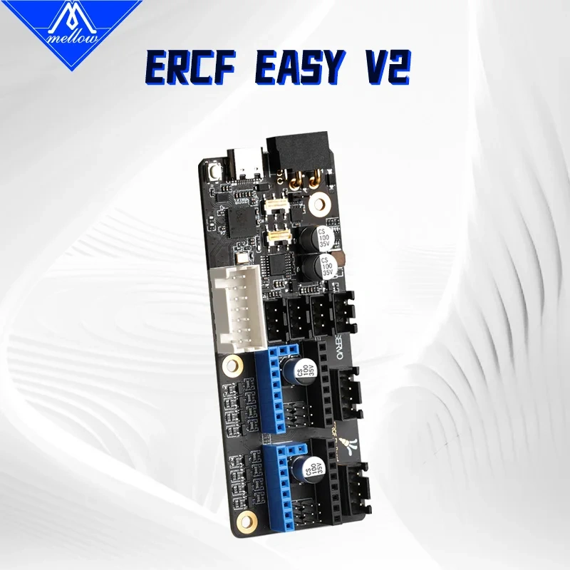 Mellow Fly ERCF EASY V2 Board, Supports 5V And Up to 12 Channels, Enraged Rabbit Carrot Feeder For Voron Klipper, CAN, USB, RS23